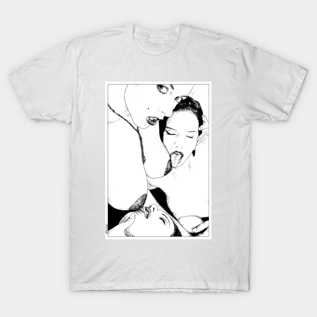 asc 394_Les soeurs jumelles (The twin sisters) T-Shirt by apolloniasaintclair